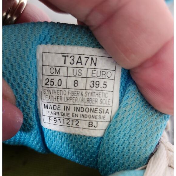 ASICS Womens Athletic Shoes Size 8 Teal Blue Green Run  F911212 T3A79 - Picture 8 of 8